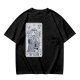 Olive T-Shirt With The Wizard Tarot Card Style Graphic Print