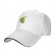 Black baseball cap with cute sad vegetable graphic print