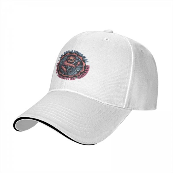 I Am Not Antisocial Sloth Baseball Cap