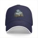 Black Baseball Cap With Fantasy Dragon Rider Landscape Art Print
