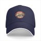 Black Baseball Cap With Ramen Club Graphic Print