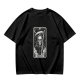 Olive T-shirt with The Death Tarot Card Grim Reaper Graphic
