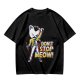 Olive graphic t-shirt with cat Freddie Mercury 'Don't Stop Meow' print