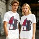Olive T-shirt with Superman Laser Eyes Art Print