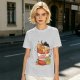 Olive T-Shirt with Capybara in Cup Noodle Graphic Print