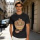 Olive Green T-Shirt With Capybara Ramen Bowl Print