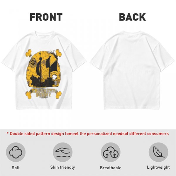 One Piece Thousand Sunny Pirate Ship Graphic T-Shirt
