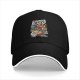 Black baseball cap with Khorne Flakes fantasy warrior print