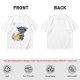 Olive T-Shirt With Cute Blue Goat Holding Foamy Beer Mug Print