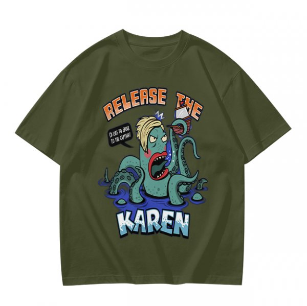 Release The Karen Octopus Graphic T-Shirt