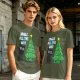 Olive Christmas Cat T-Shirt with Jingle All The Way Print