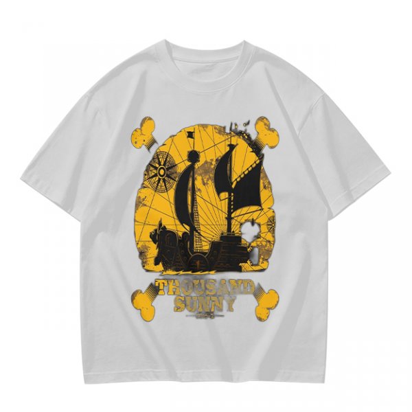 One Piece Thousand Sunny Pirate Ship Graphic T-Shirt