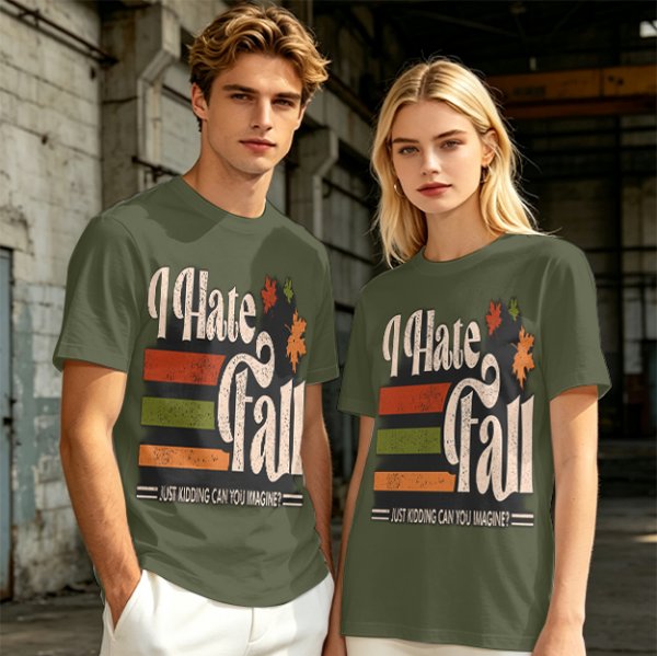 I Hate Fall Just Kidding Can You Imagine? Autumn Graphic T-Shirt