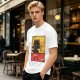 Olive t-shirt featuring Toothless dragon and Chat Noir themed text