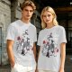 Horror Movie Character Cats On Cat Tree Graphic T-Shirt
