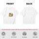 Olive Green T-Shirt With Grumpy Orange Tabby Cat Graphic
