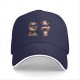 Black Baseball Cap With Cute Sloth Yoga Poses Graphic