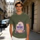 Olive T-Shirt With 'My Patience' Gravestone Graphic Print