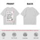 Christmas t-shirt with Santa's tariff excuse note print