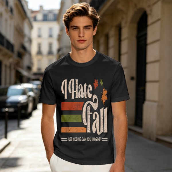 I Hate Fall Just Kidding Can You Imagine? Autumn Graphic T-Shirt