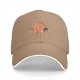 Black Baseball Cap with Cute Octopus and Kittens Graphic