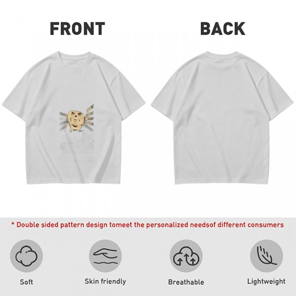 Olive Green T-Shirt With Surprised Face Graphic Print