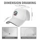 Black baseball cap with The Owl House Eda and King graphic print