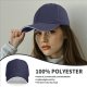 Black Baseball Cap with Small Red Logo and White Brim Trim