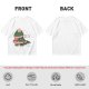 Olive T-shirt with Christmas T-Rex Dinosaur Graphic