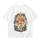 Olive T-shirt with Princess Mononoke Forest Spirit Art Print