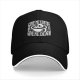 Black baseball cap with 'Give Me Coffee Or Give Me Death' skull graphic