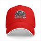 Black baseball cap with adopt an evil pet satanic cat and dog graphic