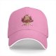 Black Baseball Cap With Fiery Donuts Anime Character Print