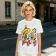 Olive T-Shirt with Cartoon Taco and Beer Graphic