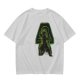Olive T-shirt with Earth Bender Silhouette Graphic