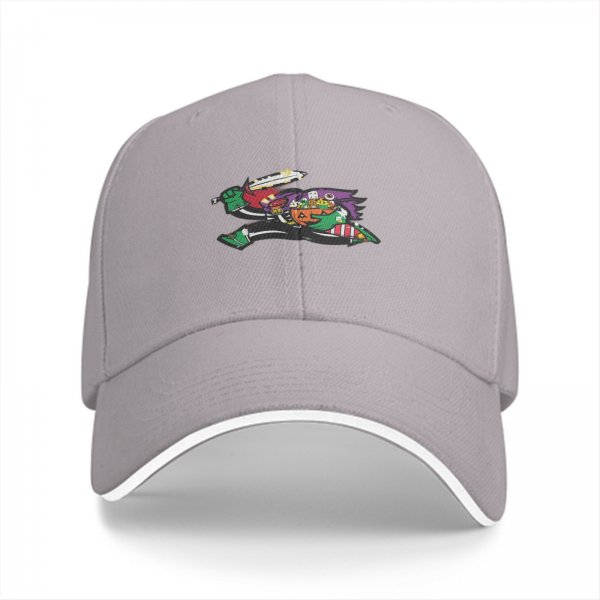 Black Baseball Cap With Colorful Halloween Witch Graphic Print