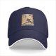 Black baseball cap with firebender martial arts artwork print