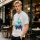 Olive T-Shirt With Spirited Away Dragon Silhouette Artwork