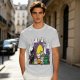 Olive T-Shirt With Halloween Themed Cute Cat Characters Print