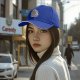 Black Baseball Cap With Raccoon Eating Graphic Print