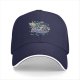 Black Baseball Cap With Whimsical Sushi Cat Bento Box Art