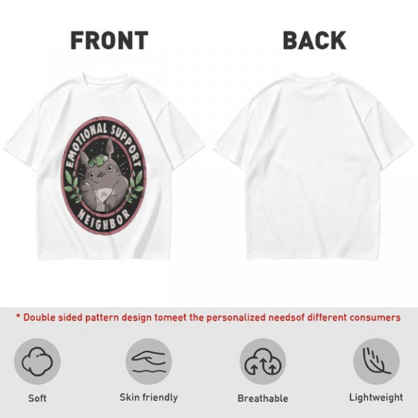 Emotional Support Neighbor Totoro Graphic T-Shirt