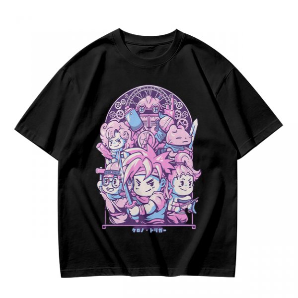 Chrono Trigger Chibi Character Group Graphic T-Shirt