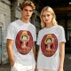 One Piece Luffy The Pirate King Graphic Olive T-Shirt