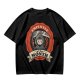 Olive T-Shirt with Cute Grim Reaper Employee of the Month Print