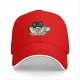 Black Baseball Cap With Cat In Coffee Cup 'Everything Is Pawsible With Coffee' Print