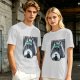 Olive T-shirt with My Neighbor Totoro Rain Scene Print
