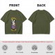 Olive T-Shirt With Cereal Killer Bunny Graphic Print