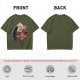 Spirited Away Characters Printed Olive T-Shirt