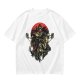 Olive T-Shirt With Dark Fantasy Villain Character Art Print
